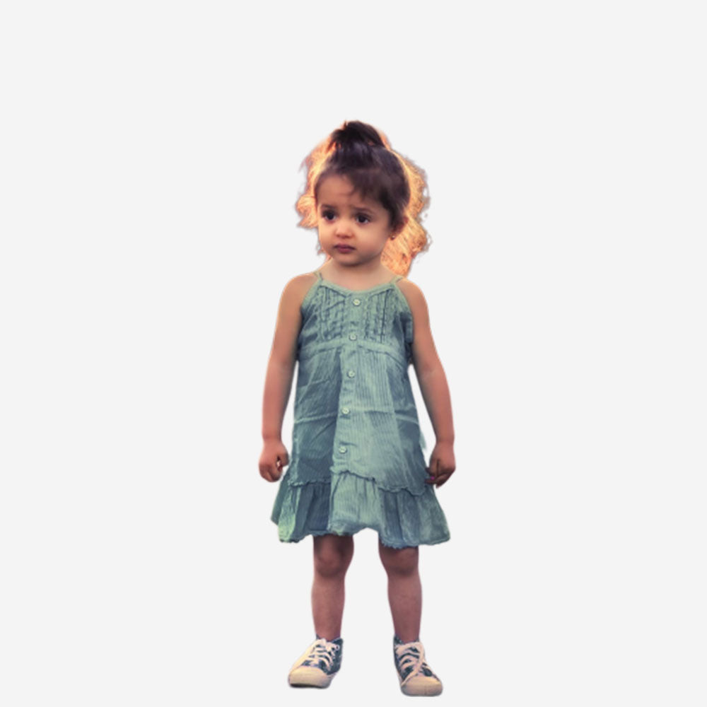 Girls Solid Dress